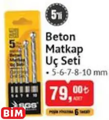 SGS BETON MATKAP  UÇ SETİ